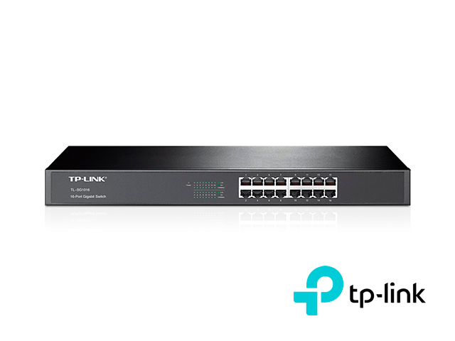 SWITCH 16 GIGA NO-ADMINTP-LINK TL-SG1016 PARA RACK DE ACERO